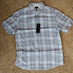 Good Man Brand Plaid Short Sleeve Button Down Shirt NWT
